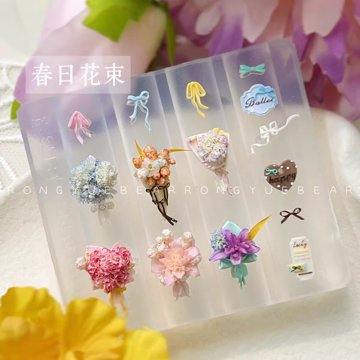 Moule en silicone 3D pour nail art