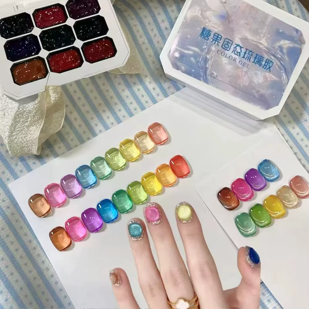 Gel vernis à ongles couleur bonbon estival