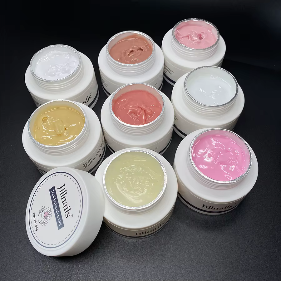 Jillnails Gel de gelée ongles constructeur Gel UV 50g pour Extension d'ongle crème dure douce UV Led 50ml