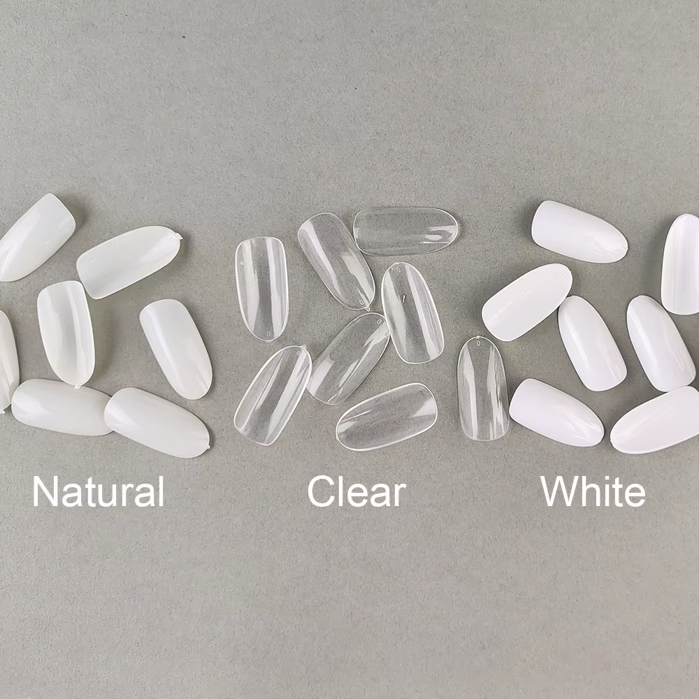 B10 faux ongles de couleur blanche