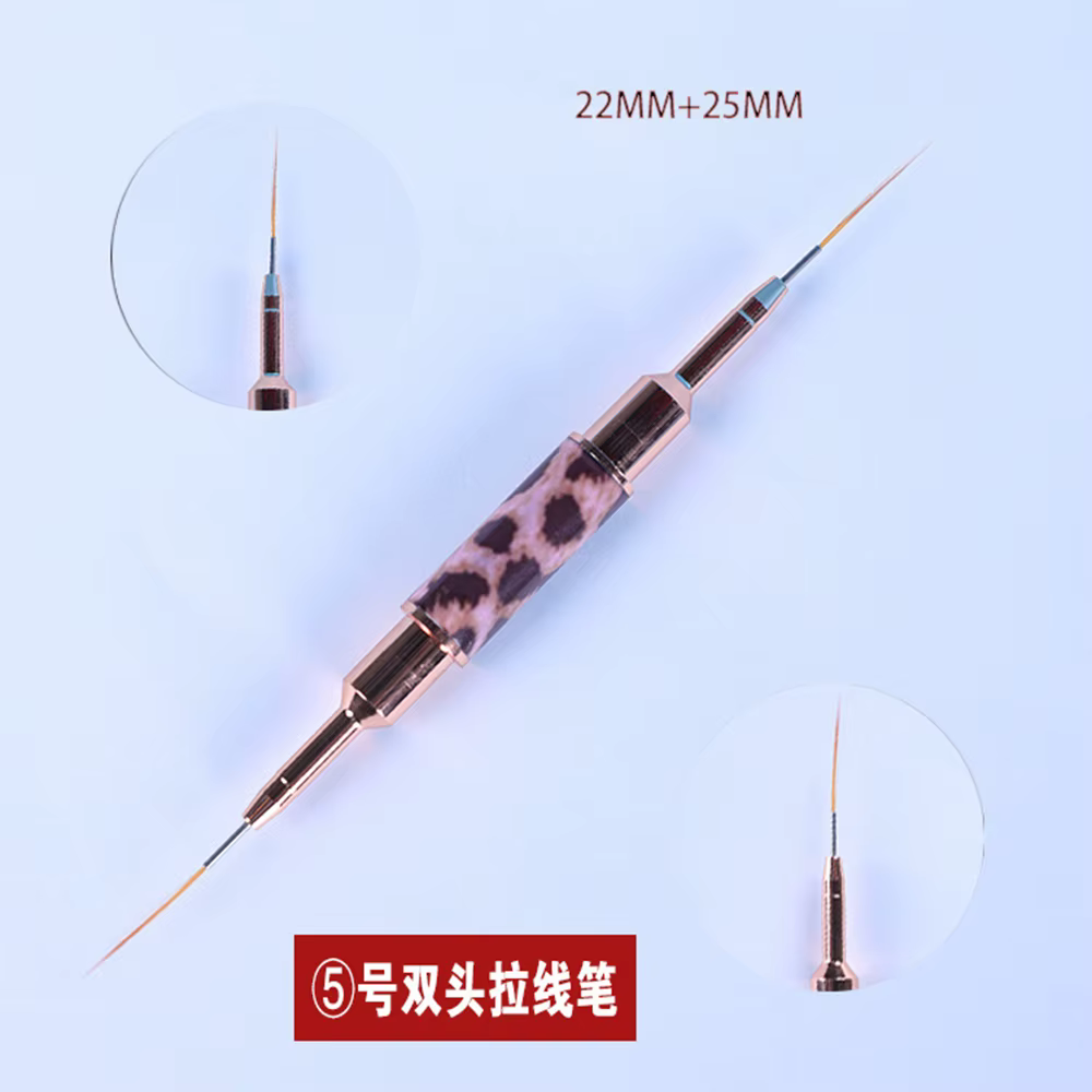 Pinceaux pour Nail Art imprimés léopard