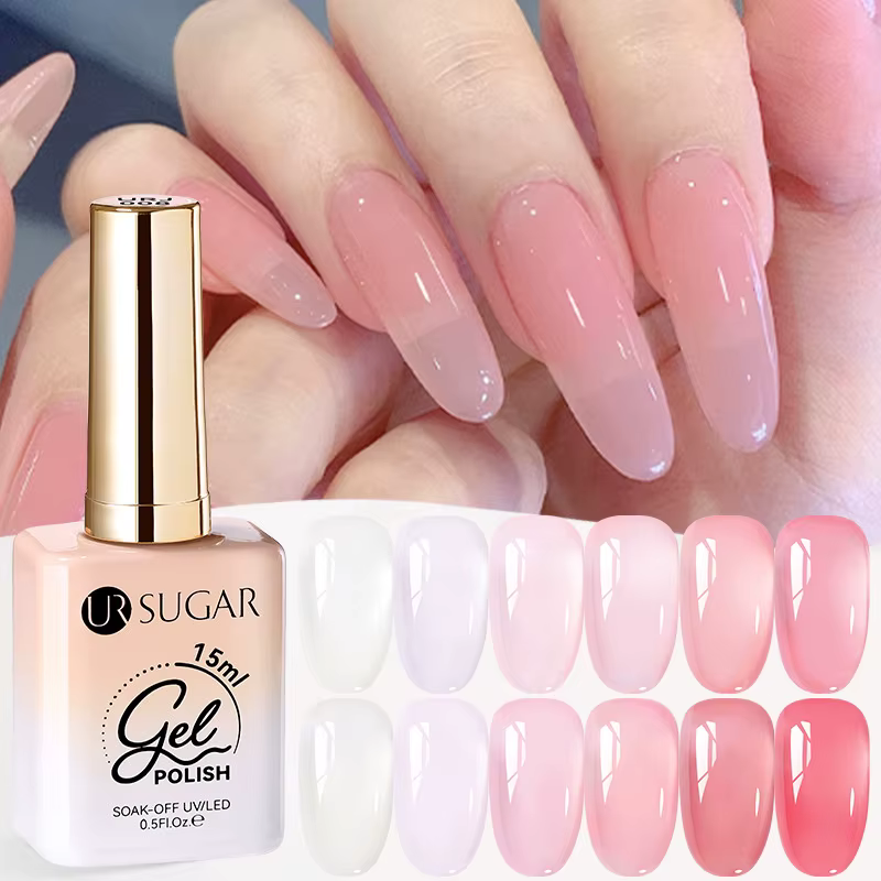 UR SUGAR 15ML Vernis à ongles gel rose glacé UV LED