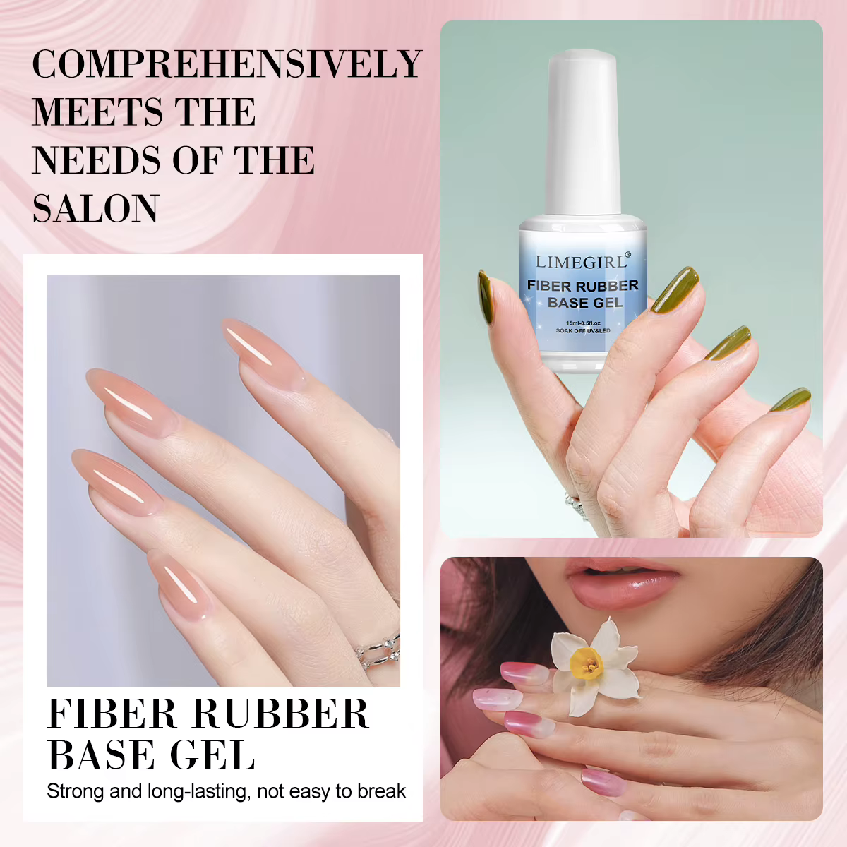 Réparation d'ongles en fibre de verre