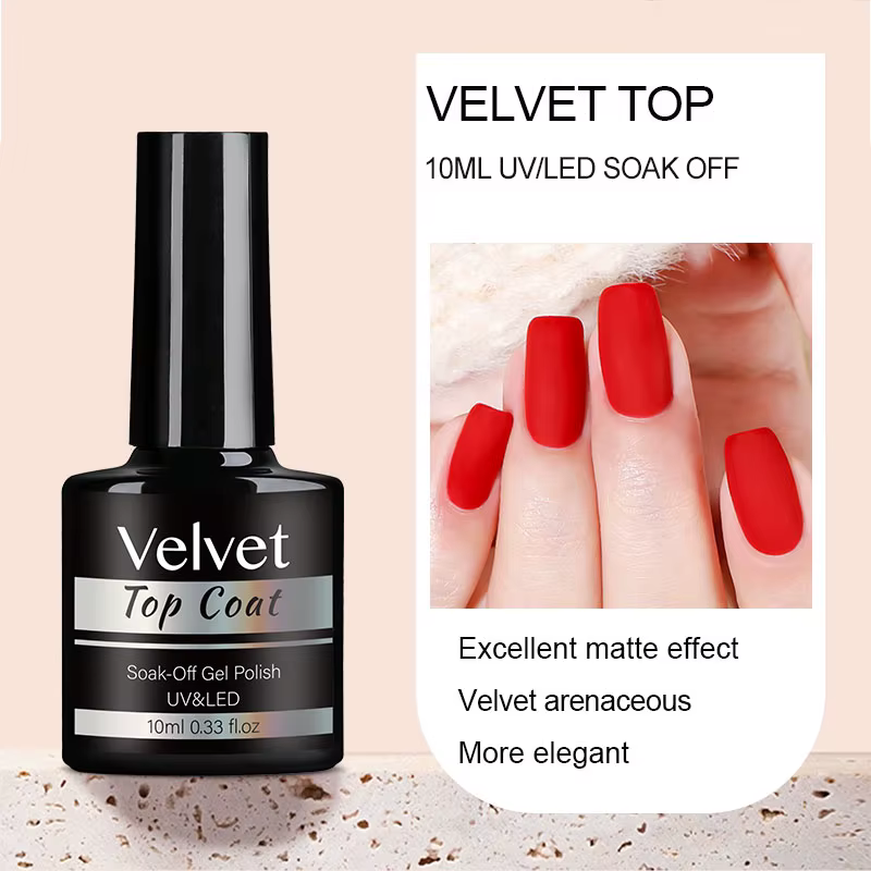 NAILCO 10/15ml couche de finition poncée Gel Nail Art mat