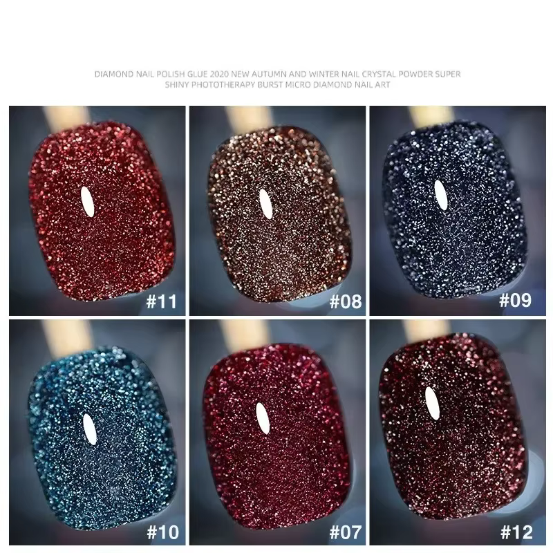 Verhéritage à Ongles en Gel UV à Paillettes pour Manucure
