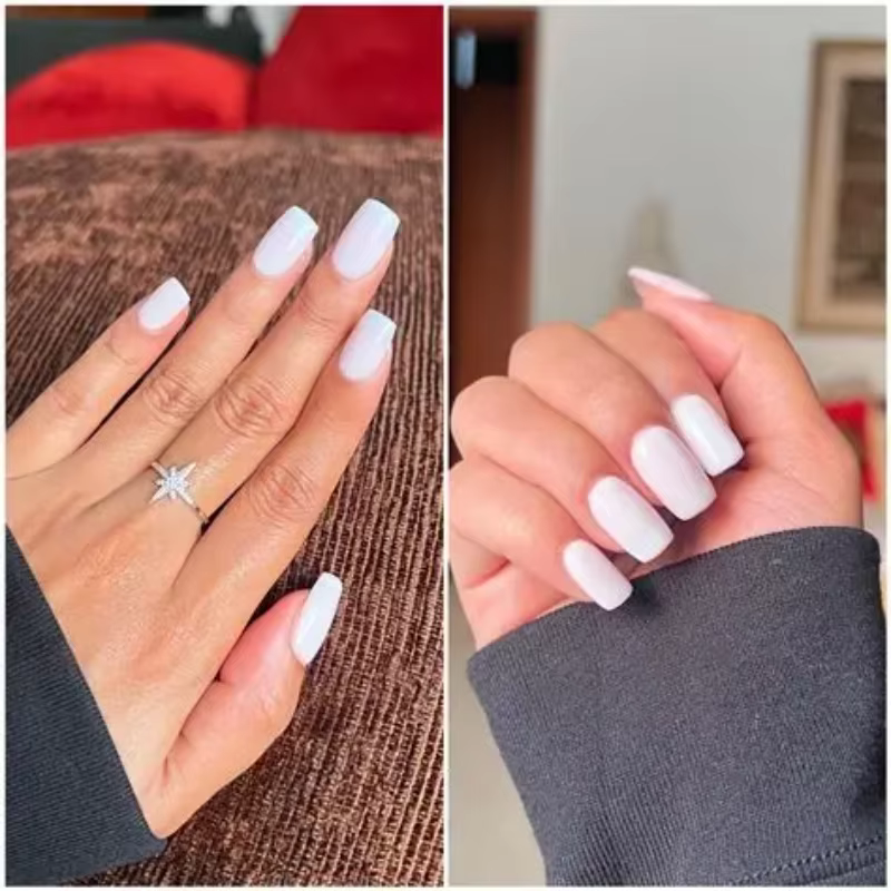 GC H22 2 Vernis à ongles gel blanc laiteux Opies Bubble Bath +