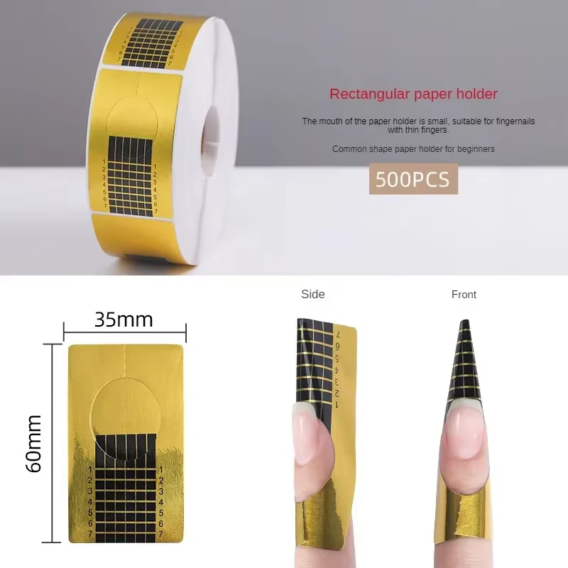 Autocollants pour extensions d'ongles en gel UV acrylique