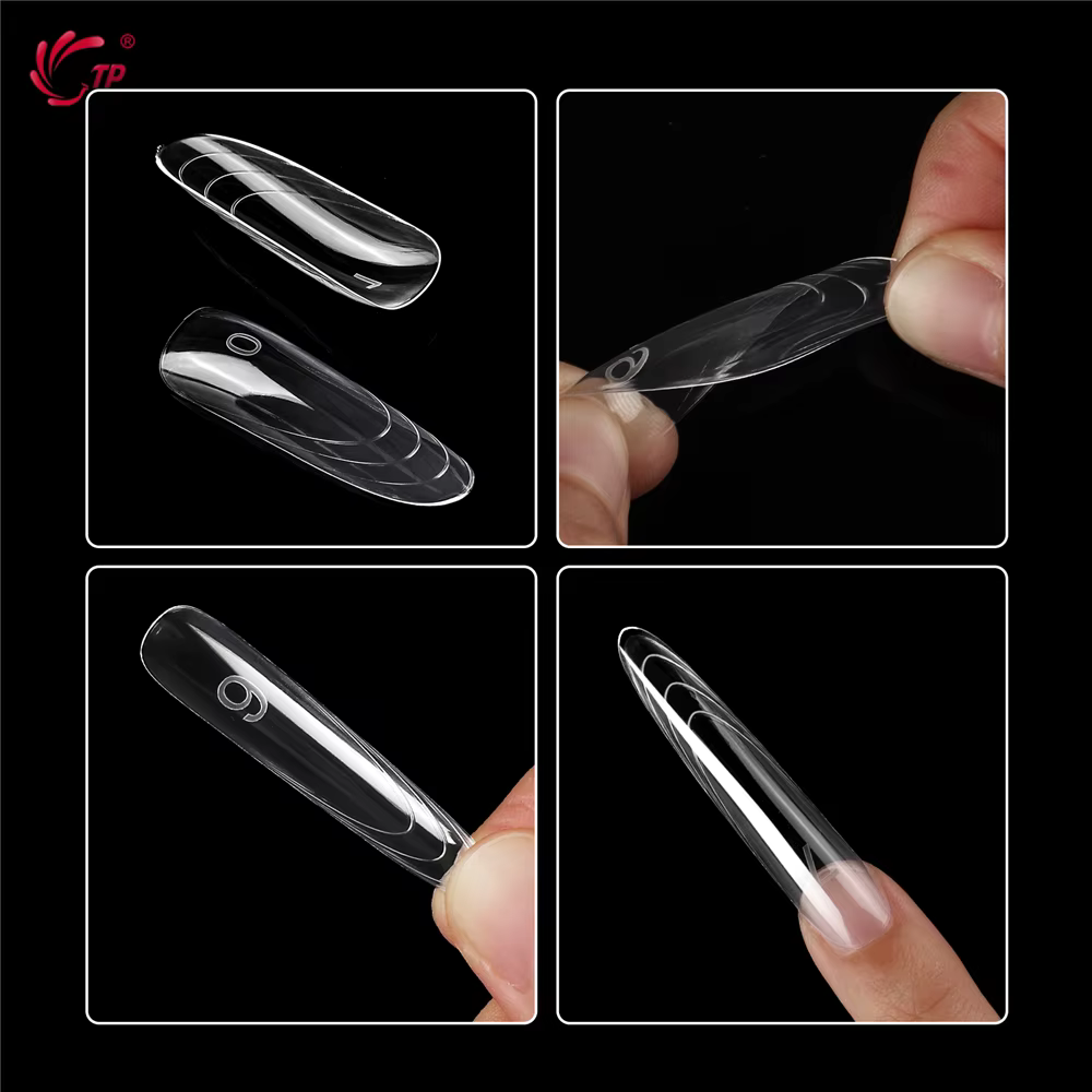 TP nouveau 70 pièces/140 pièces ongles clairs double forme couverture complète système d'extension d'ongle construction