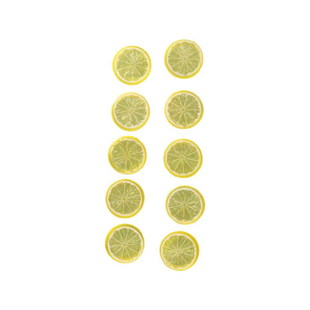 Accessoires de simulation : Blocs de citron artificiels, Tranches de citron artificielles, Décoration de cuisine, Fruits de simulation, Tranches de citron vert artificielles