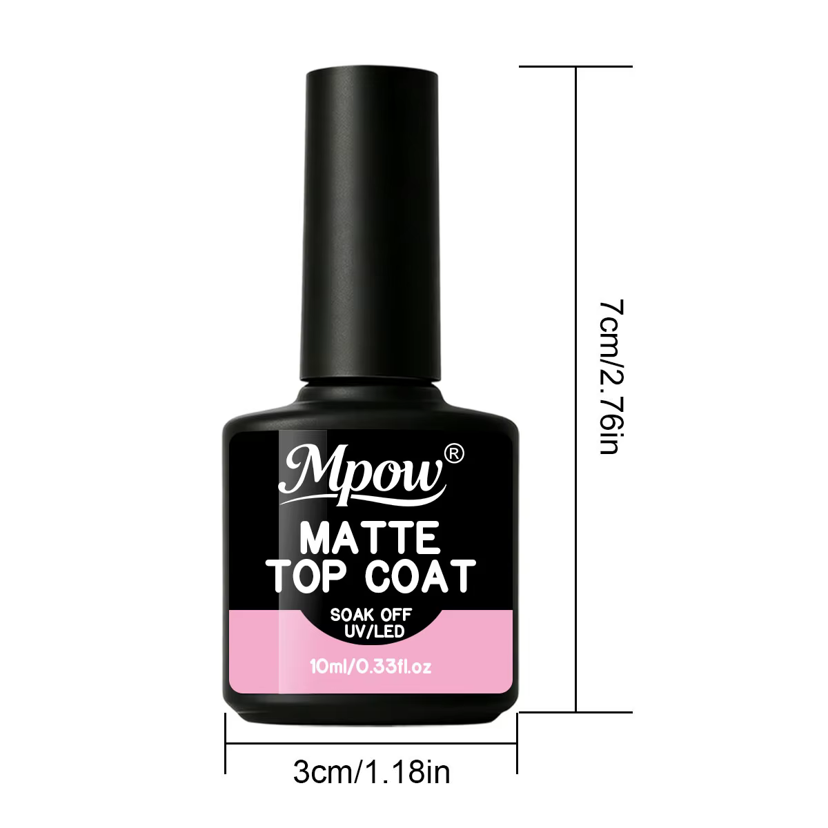 Mpow 10ml Gel de finition mat fonctionnel pour nail art
