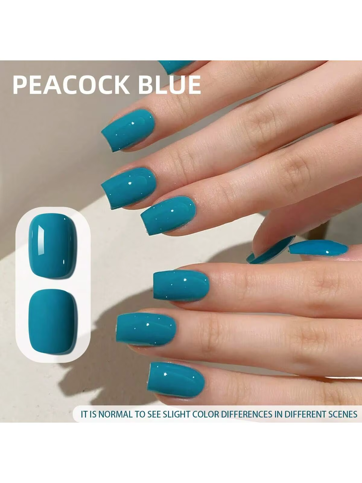 2025 Gel bleu paon japonais printemps-été - Vernis à ongles éclaircissant pour la peau