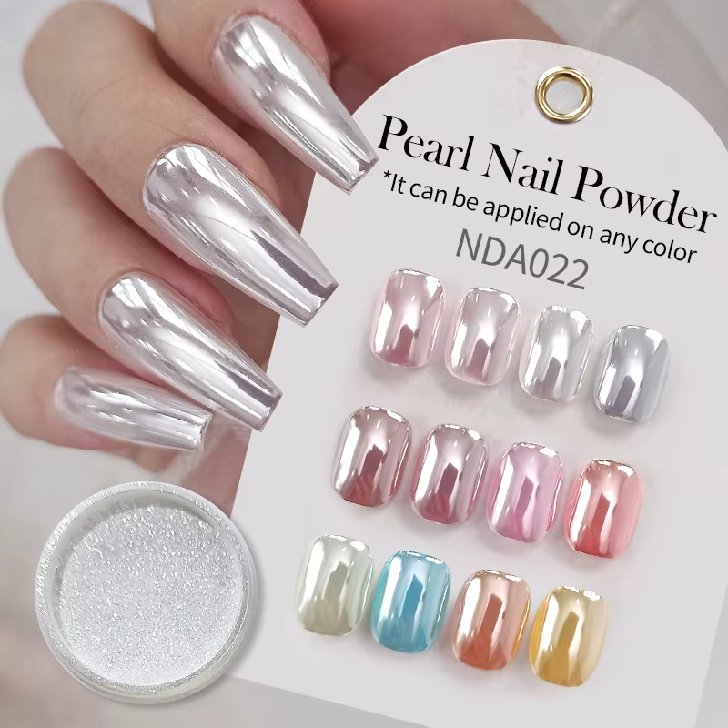 NICOLE DIARY – poudre à ongles miroir au clair de lune