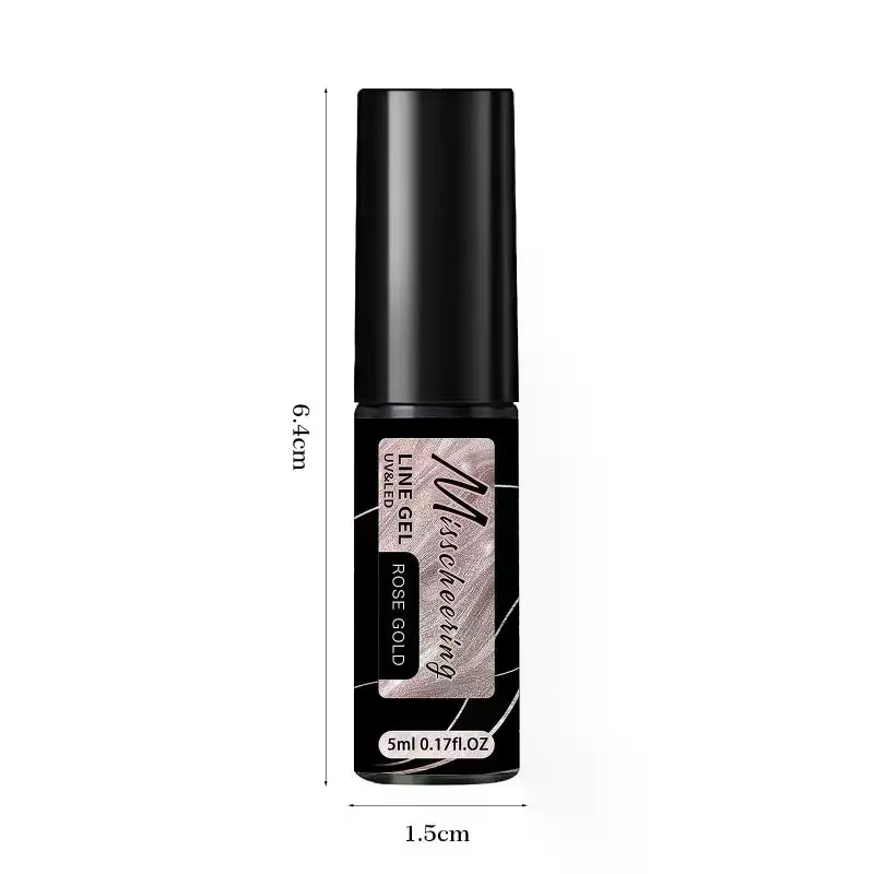 Vernis à ongles gel métallique doré argenté