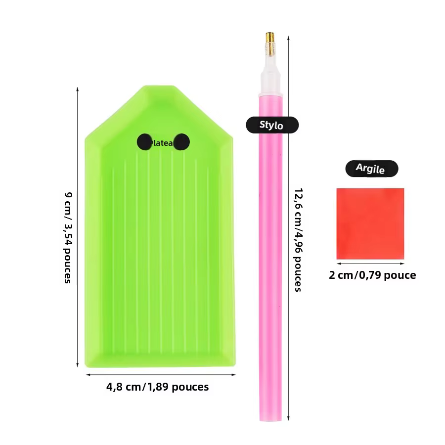 Ensemble de sélecteurs de strass avec stylo à points