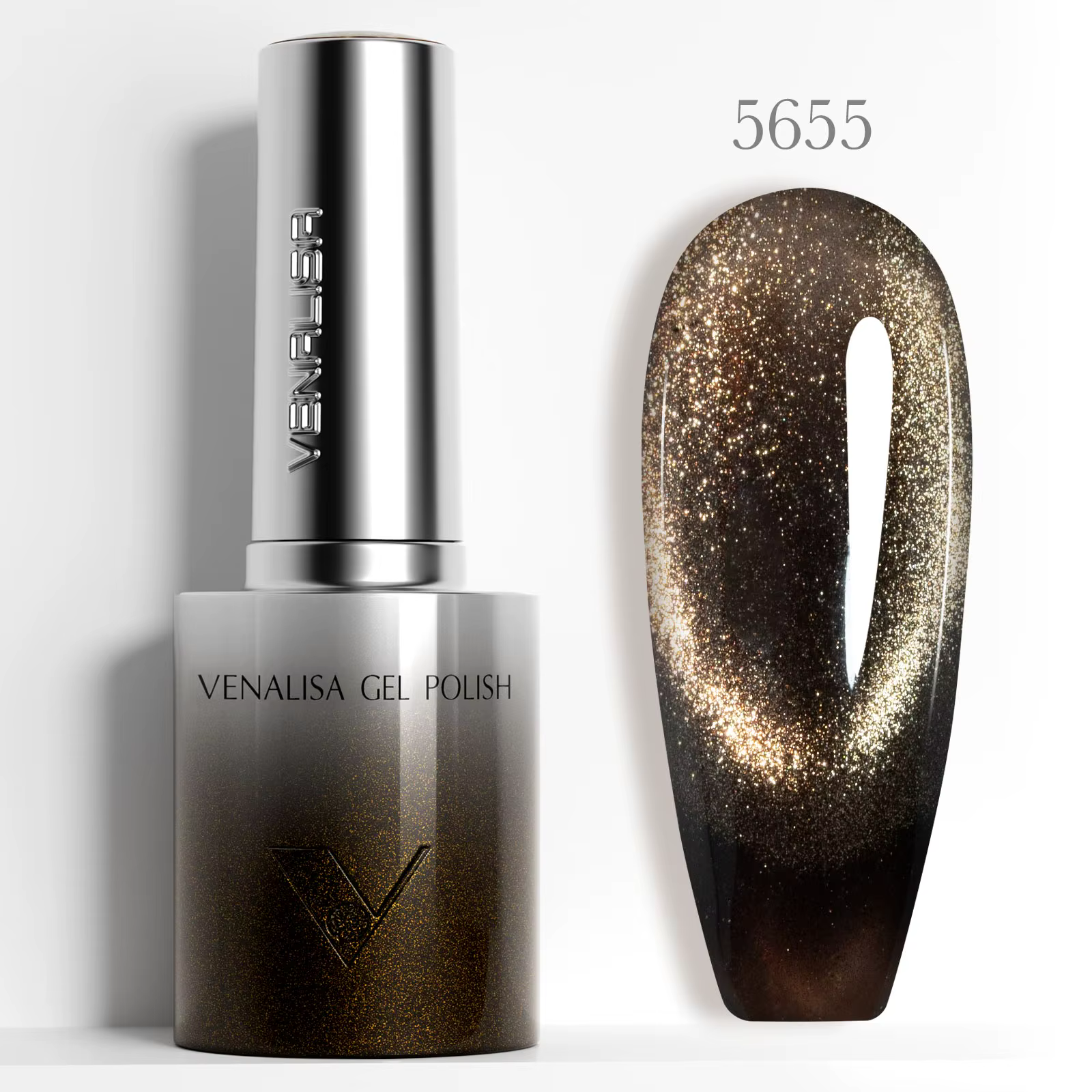 Venalisa TPO/Hema gratuit 10D oeil de chat vernis à ongles aimant tremper UV LED Semi Permanent paillettes brillant