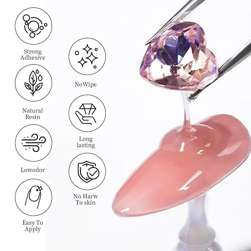 Gel de colle pour strass pour manucure