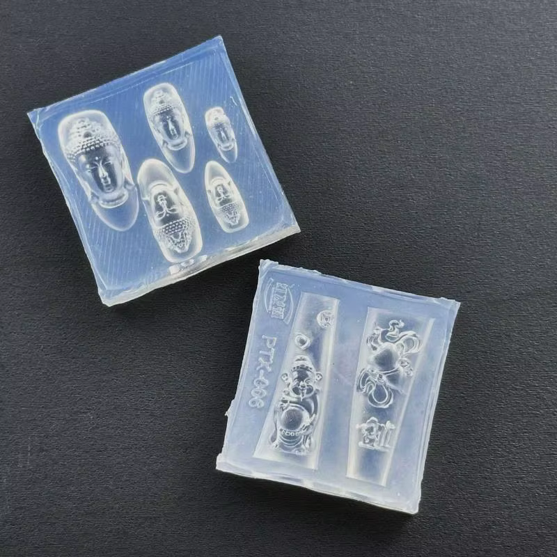 Moule acrylique 3D tête de bouddha dieu de la richesse
