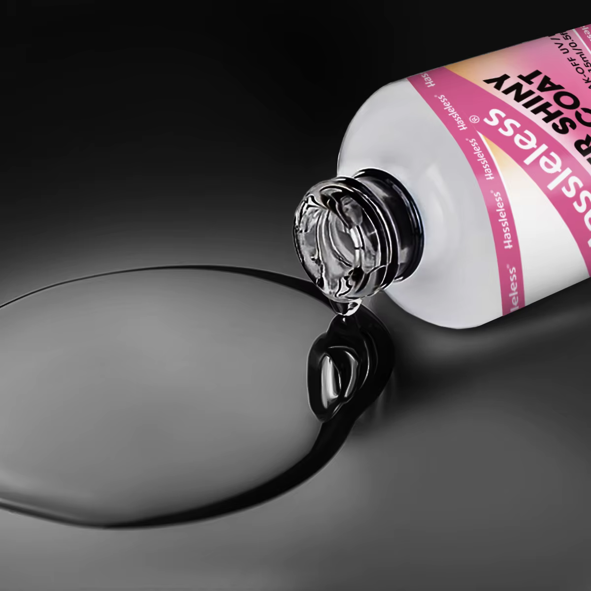 Vernis à ongles en gel ultra-brillant Hassleless Single Pack - couche de finition en gel brillant