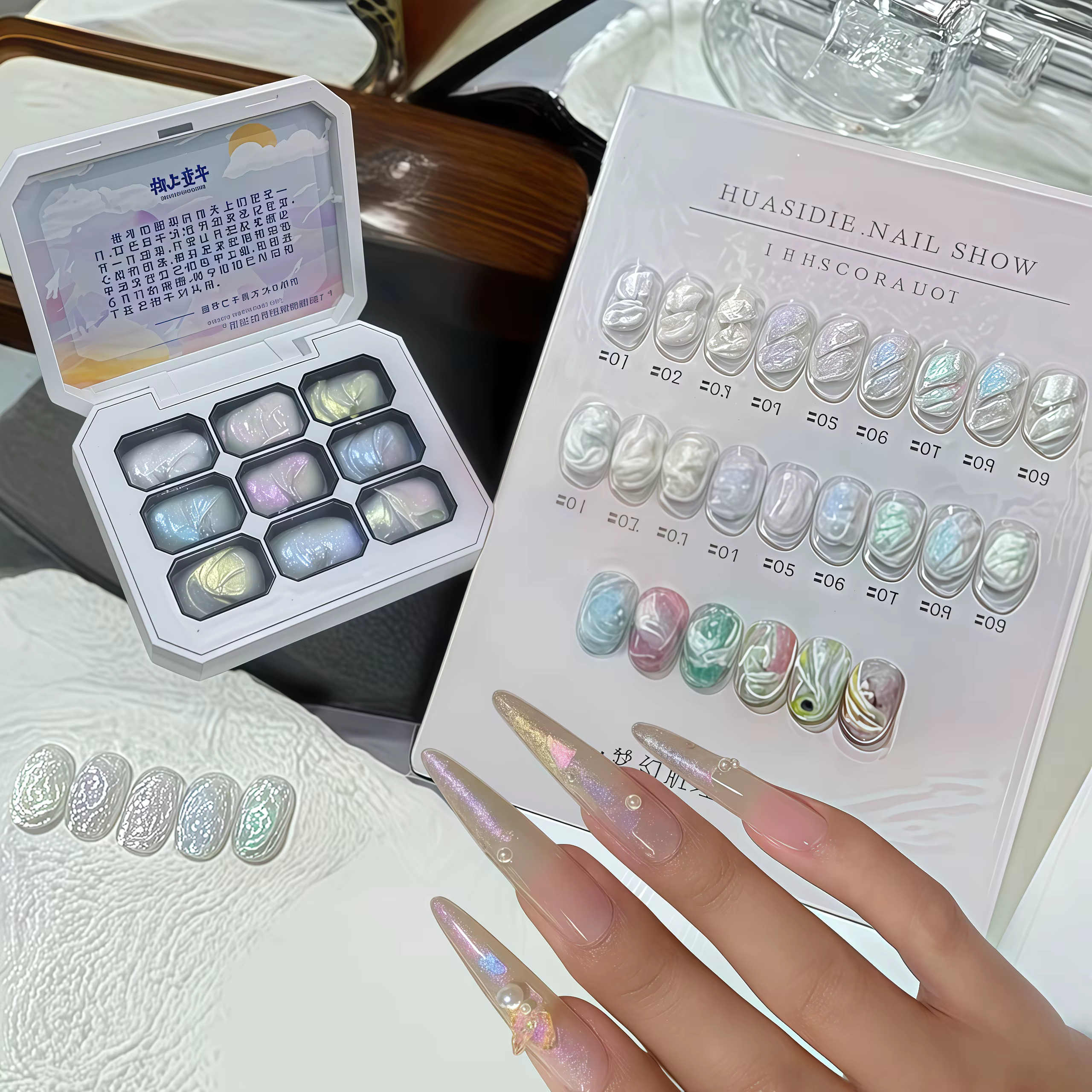 Nouveau gel à ongles solide populaire en 9 couleurs