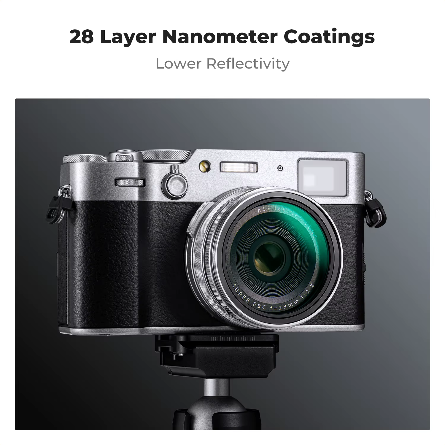 K & F Concept MCUV filtre UV 1/4 noir Pro filtre antibrouillard capuchon d'objectif pour Fuji X100 X100F X100S X100T X100V X100VI Nano-X