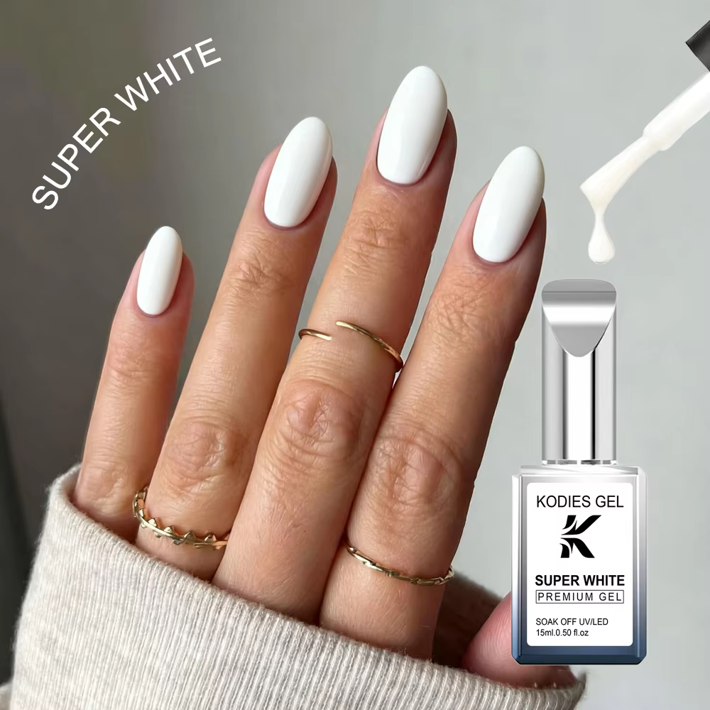 KODIES GEL Premium Gel Vernis à ongles Super blanc