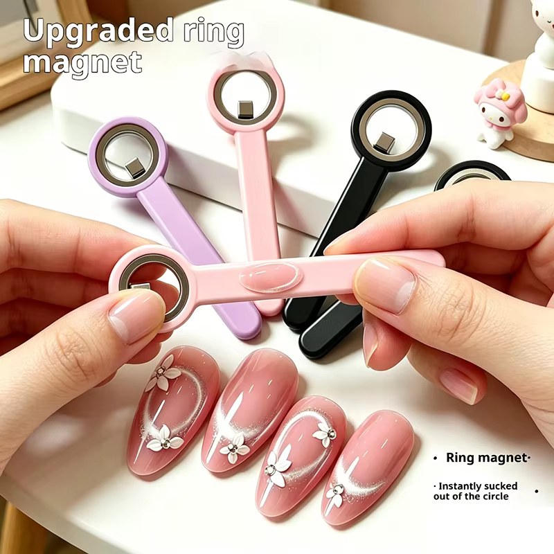 Bâtonnet magnétique pour nail art œil de chat français avec poignée