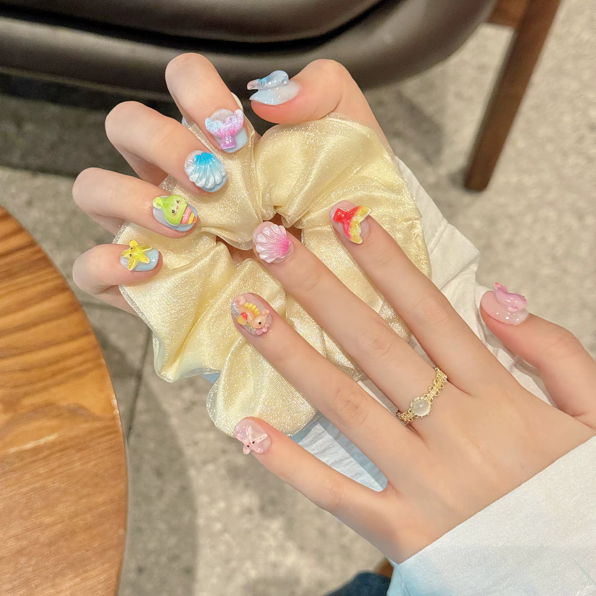 Faux hippocampe pour femme et fille