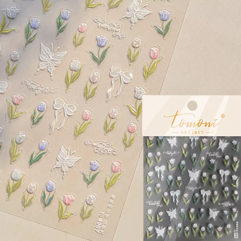 Tomoni-Autocollants japonais Nail Art