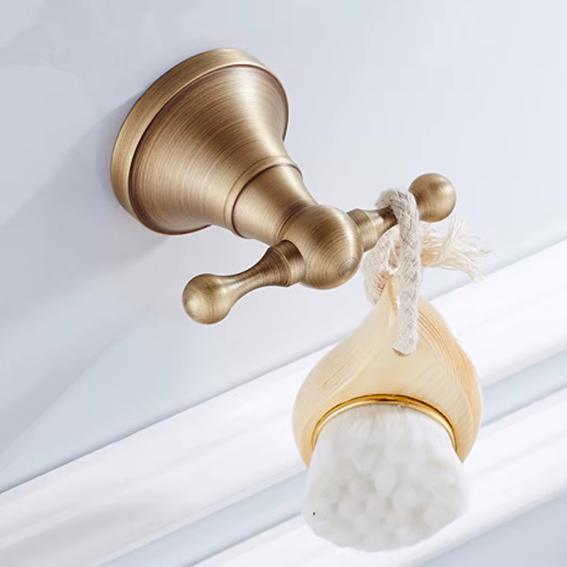Ensemble d'accessoires de salle de bain de luxe en laiton massif: porte-serviettes, porte-papier, porte-serviettes, crochet pour peignoir, ensemble de salle de bain moderne complet