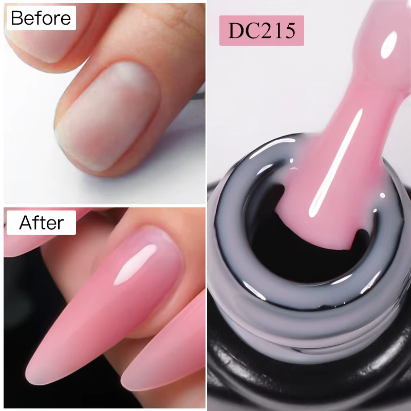 MTSSII 7ml Extension rapide vernis à ongles gelée Transparent nu rose rouge Gel dur construction