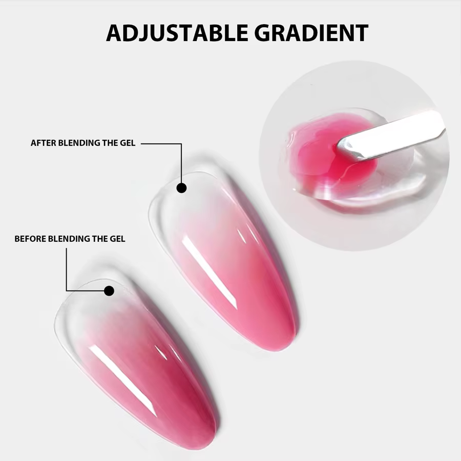 QAZIXU 20ml Gel de mélange pour vernis à ongles UV LED