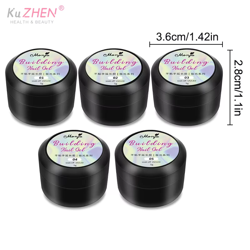 5g Aurora antiadhésif Extension de main Gel vernis à ongles 3D sculpture fleur Nail Art prolonger acrylique dur UV Gel