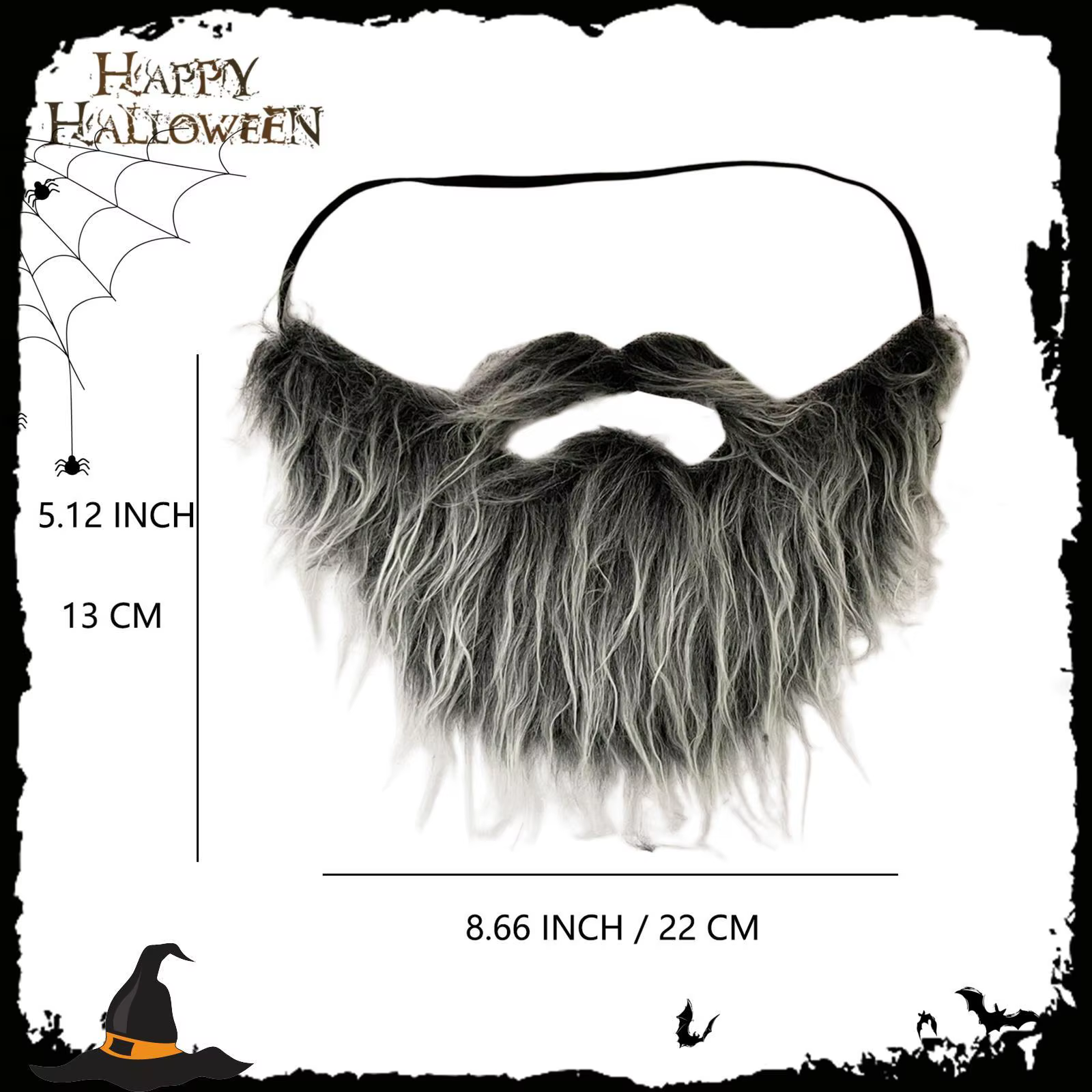 Fausse barbe réaliste déguisement pour hommes fausse moustache pour cadeaux de fête fournitures carnaval mascarade scène Performance vacances