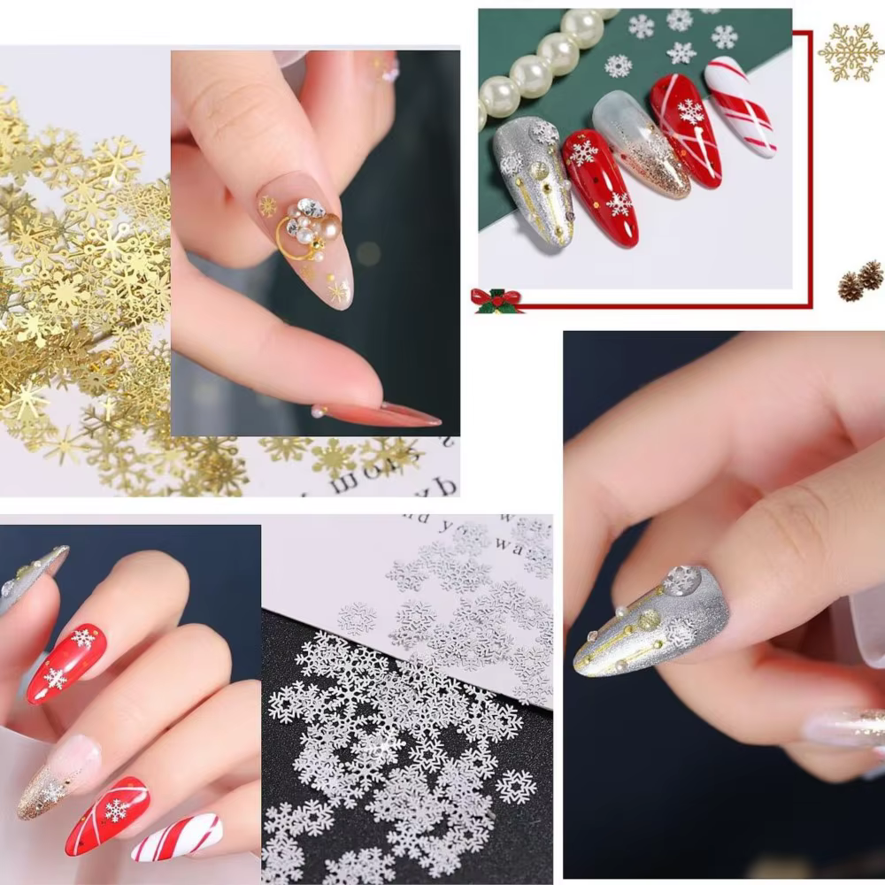1 pot de flocons de neige de noël
