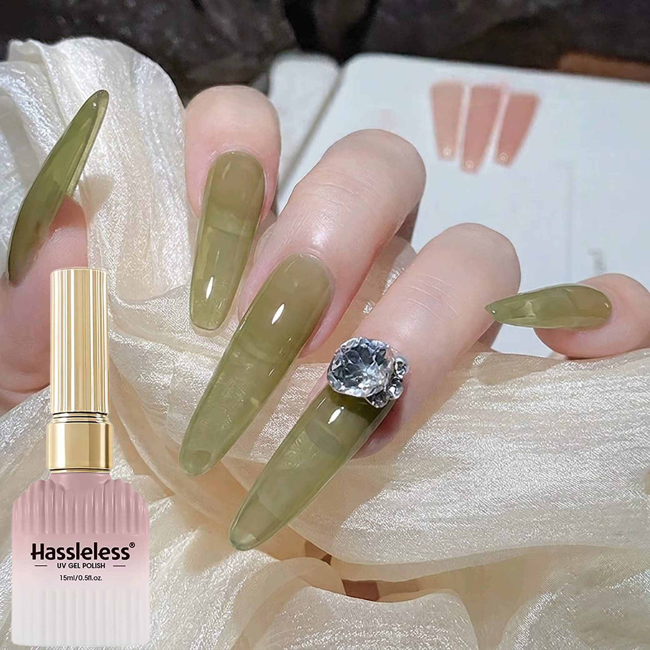 Sans tracas 15ml # 25 Gelée de matcha kaki douce