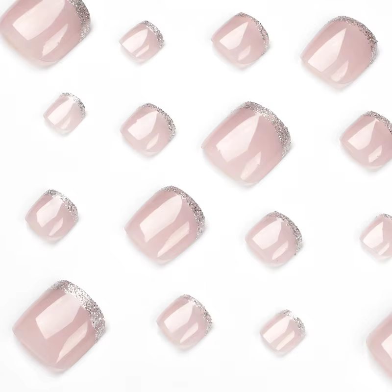 24 pièces ongles esthétiques presse