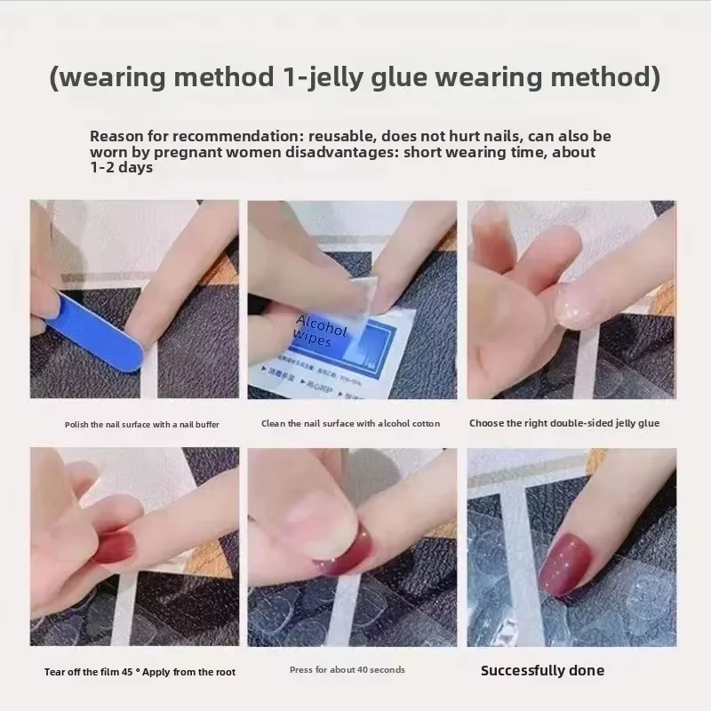 10 pièces Faux ongles à presser longs forme stiletto