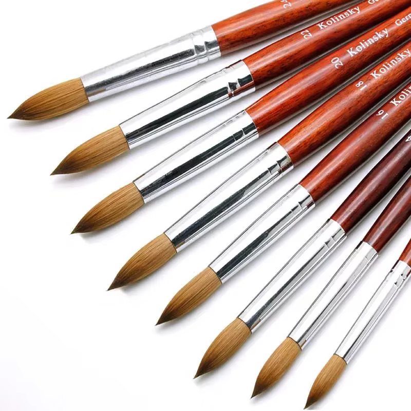 Kolinsky – brosse à ongles en acrylique