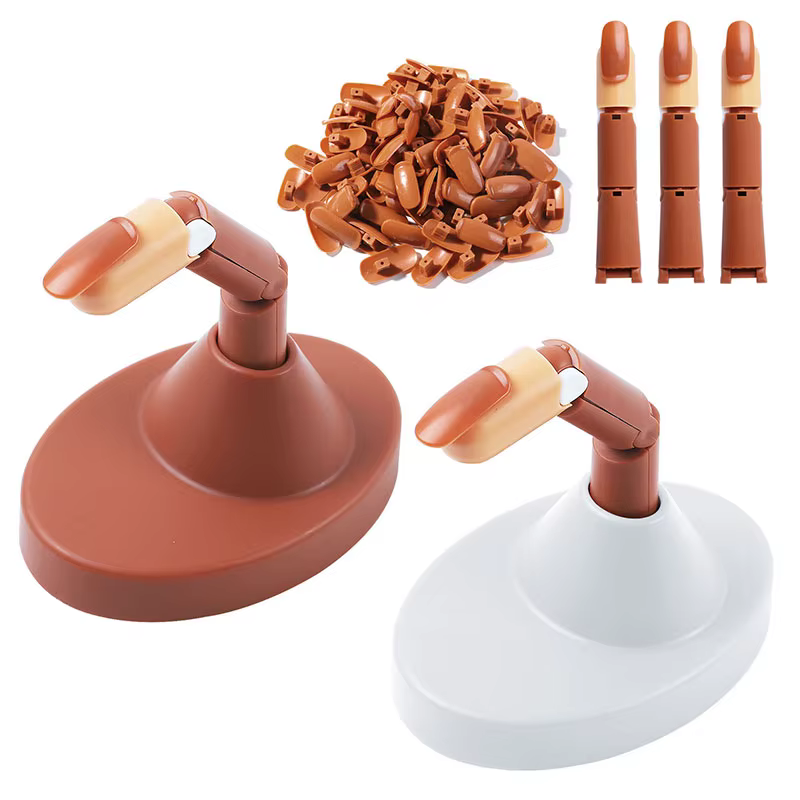 Modèle de pratique d'art d'ongle de main de formation