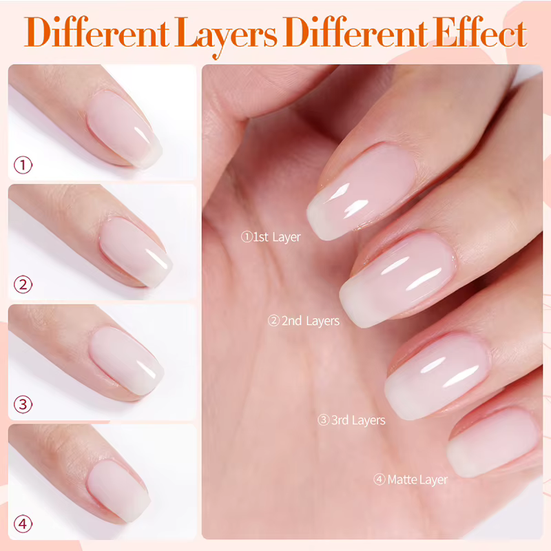 BORN PRETTY Vernis à ongles gel blanc laiteux 250g