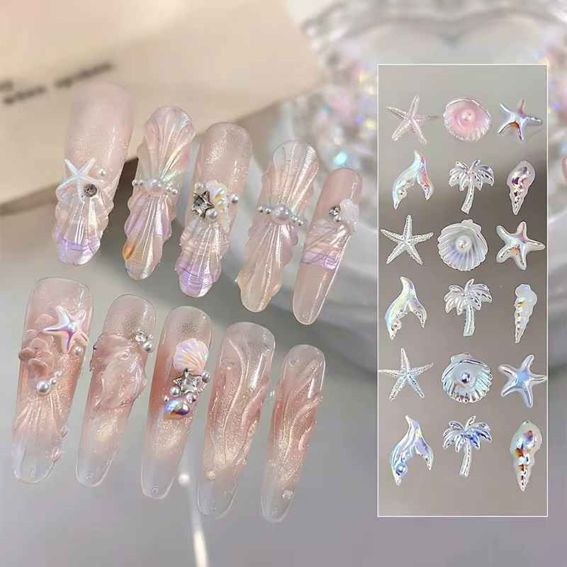 Breloques 3D Océan pour Nail Art