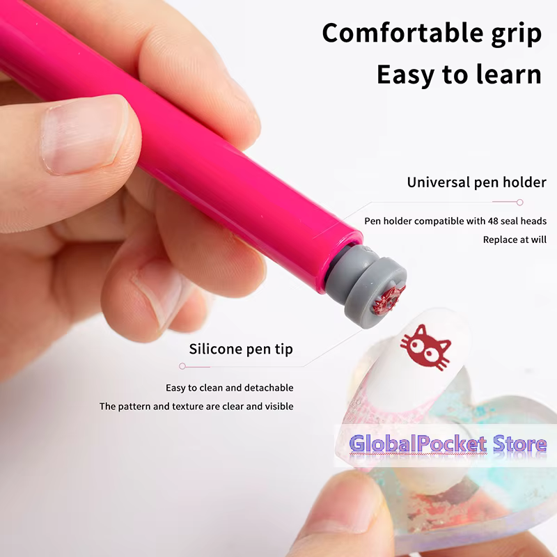 Ensemble de 36/48 tampons à ongles pour nail art