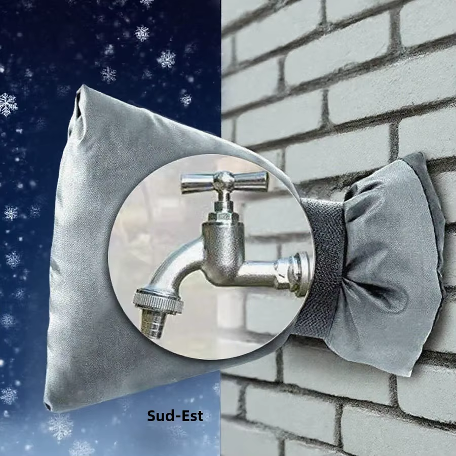 1 couvre-robinet extérieur, protection contre le gel hivernal pour robinets d'eau, protection de robinet de jardin