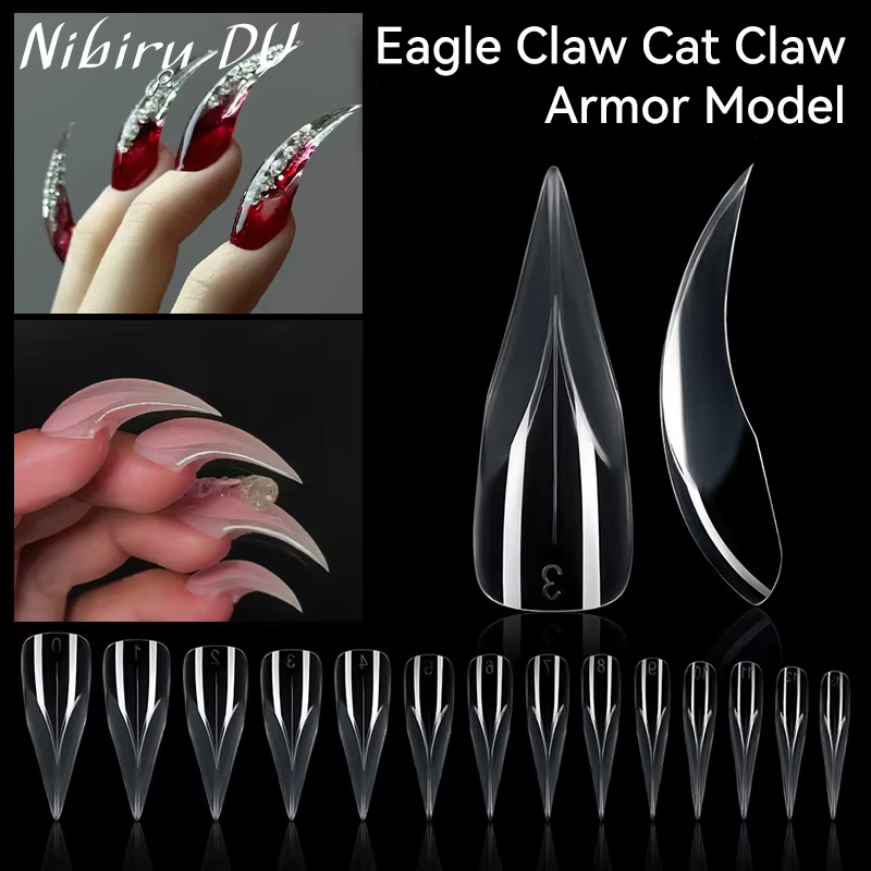 140 pièces 3D faux ongles presse