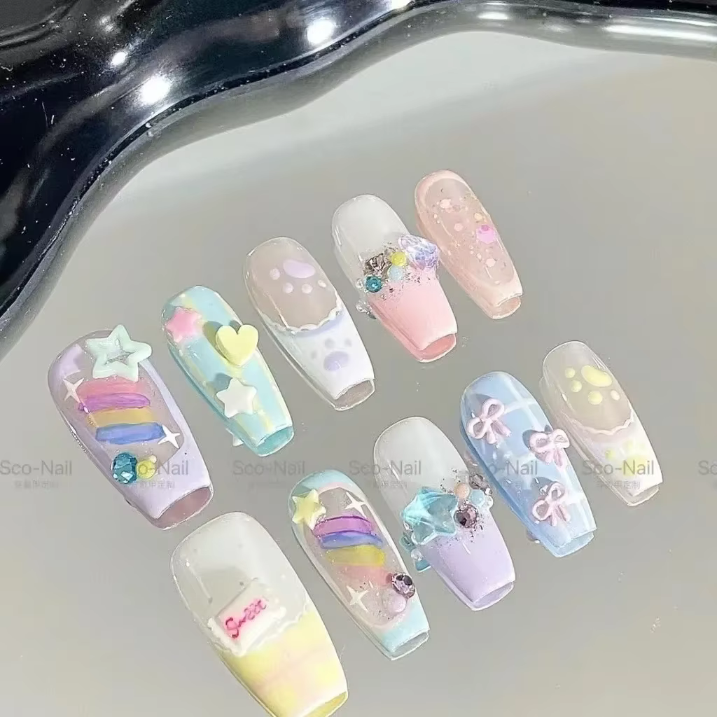 Faux ongles à porter faits main