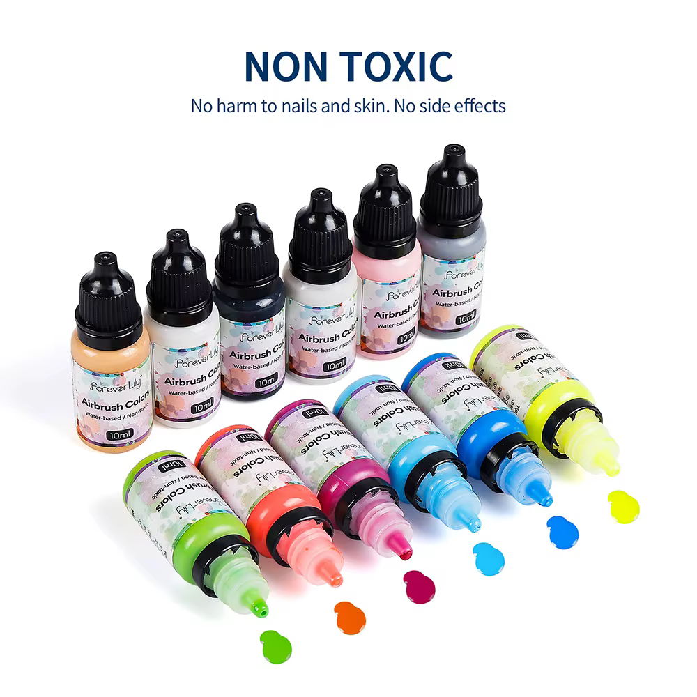 12 couleurs/ensemble 10ML encre à ongles mat noir perle blanc vernis