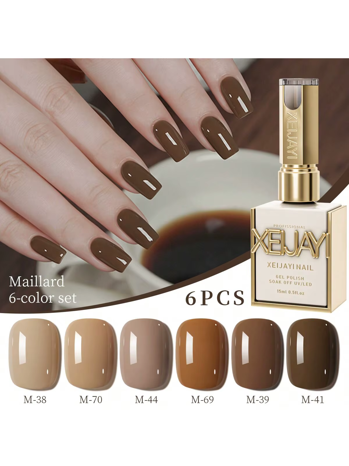Vernis à ongles Gel Maillard en automne