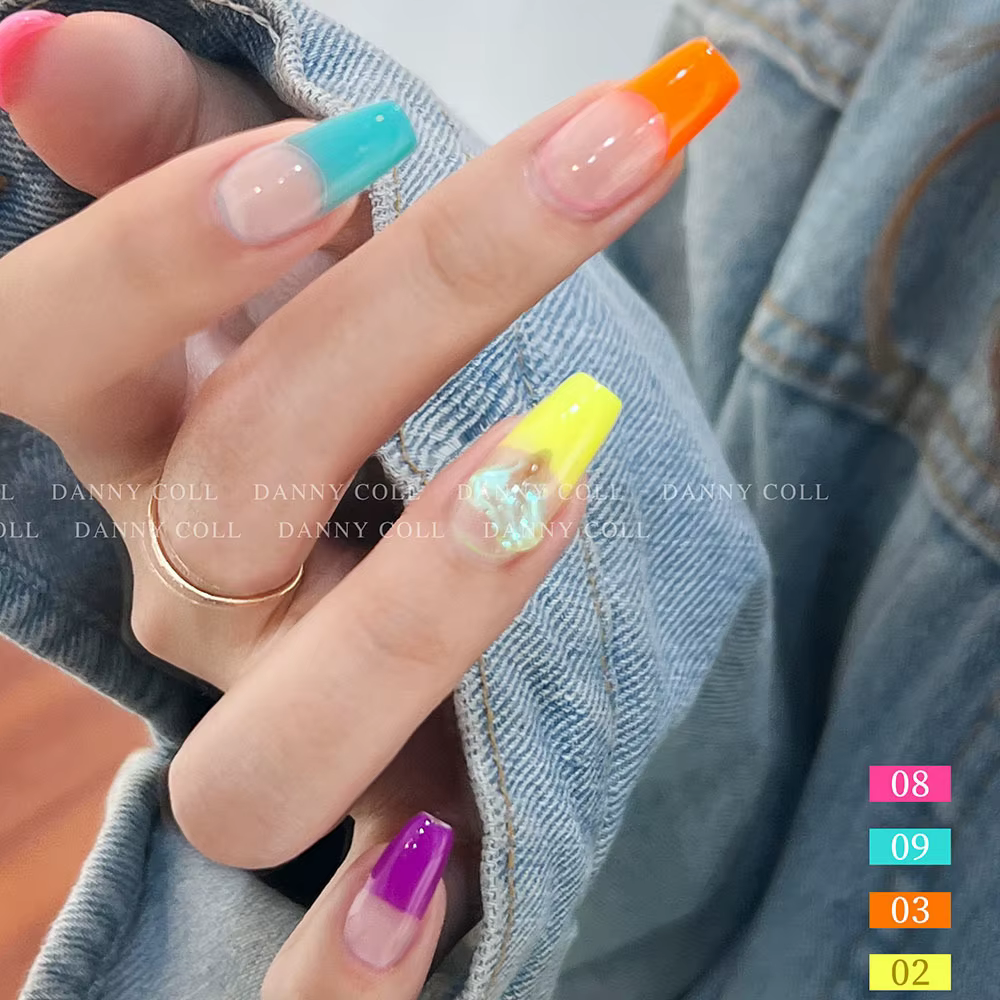 Ensemble de vernis à ongles Gel fluorescent avec carte de couleur gratuite