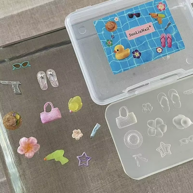 Modèle de manucure Transparent pratique pour bricolage 3D