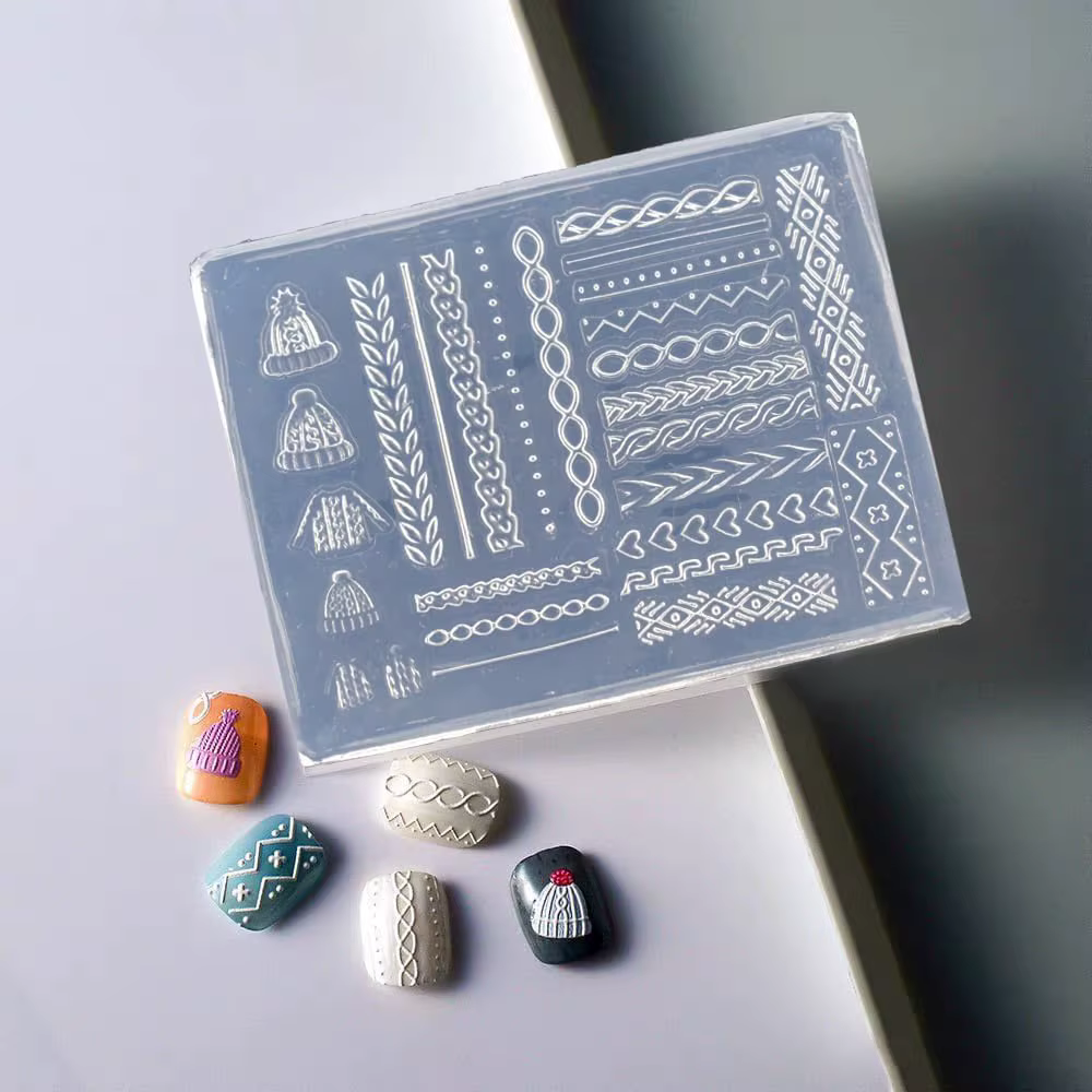Moule 3D en Silicone pour Nail Art